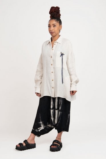 Natural Linen Blouse