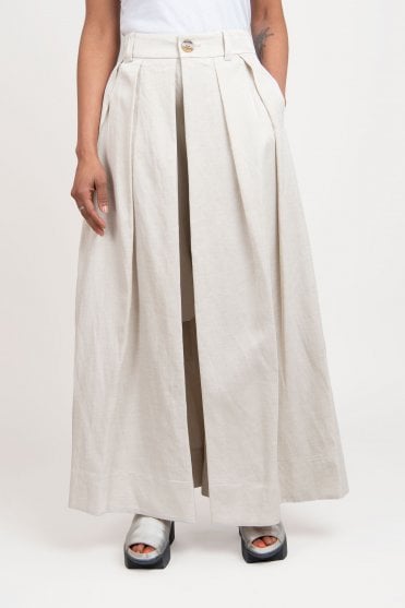 Natural Melange Trousers 