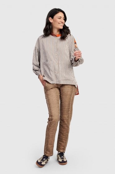 Floral Stripe Blouse