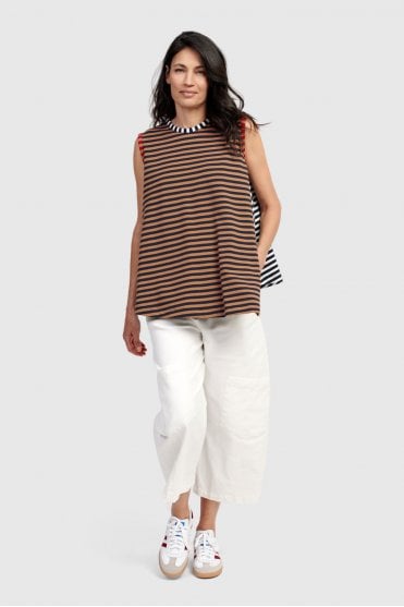 Mix-Stripe Swing Top