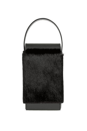 Frank Black Pony Crossbody Bag 