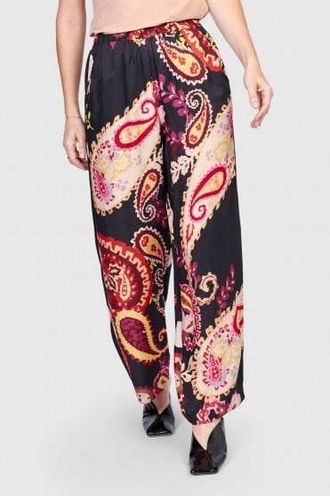 Paisley Mix-Print Trouser