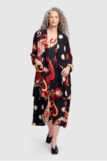 Paisley Mix-Print Jacket