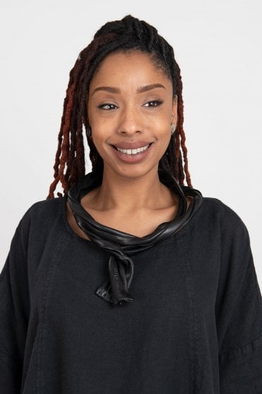 Statement Leather Belt-Necklace