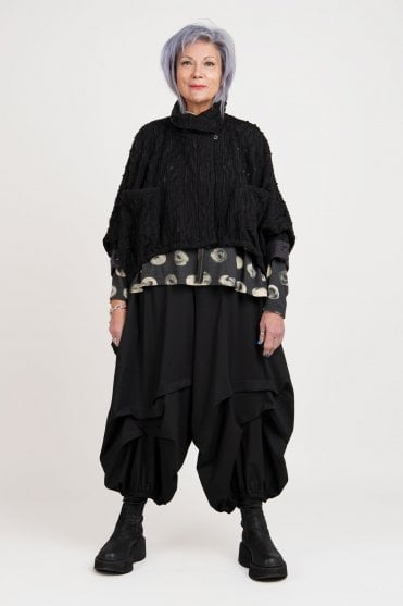 Black Textured Jacket 