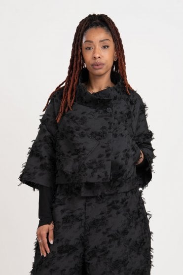 Black Textured Jacket 
