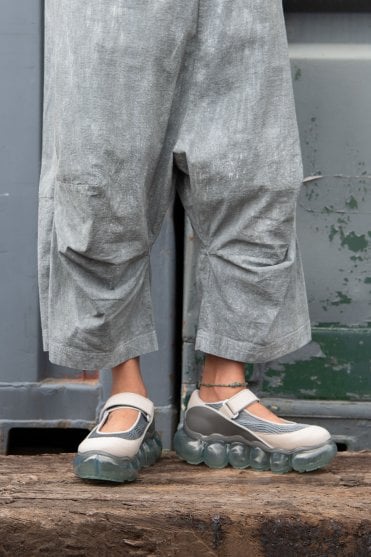 Grey Jewelry Cocoon Shoes
