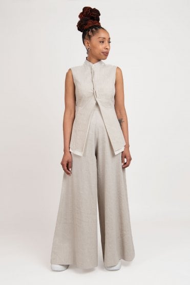 Pinstripe Tailored Vest