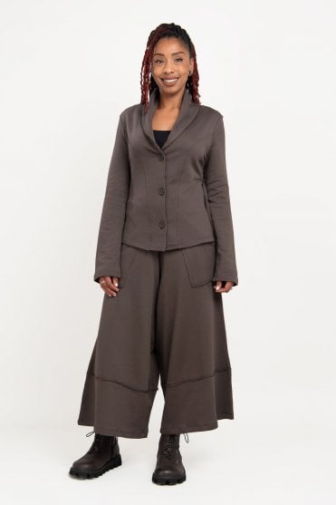 Moro Brown Jersey Jacket 