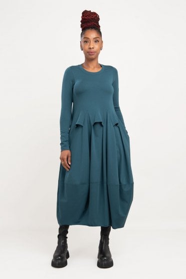Blue Cotton Jersey Dress
