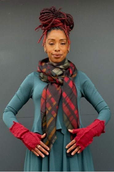 Lava Boiled Wool Knitted Cuffs