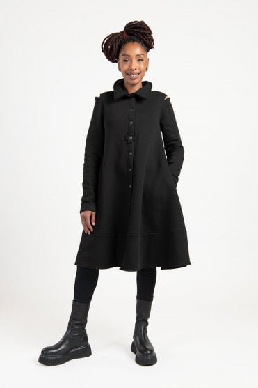 Black Neo Flare Dress 