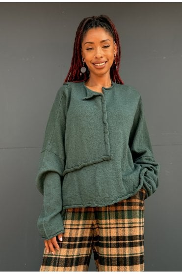 Forest Boiled Wool Pullover 