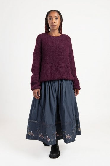 Aubergine Lola Alpaca Pullover 
