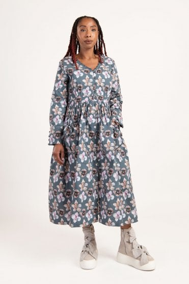 Malo Floral Print Dress 