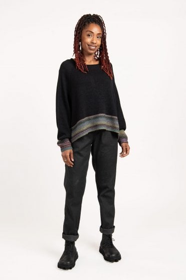 Black Stripe Pullover