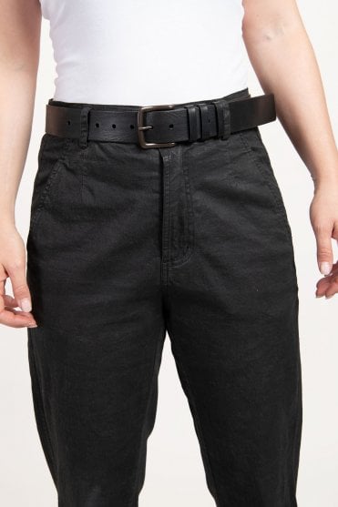 Black Leather Belt