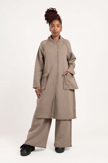 Taupe Cotton Coat 