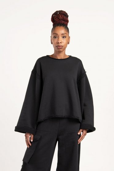 Exclusive Black Oversized Top