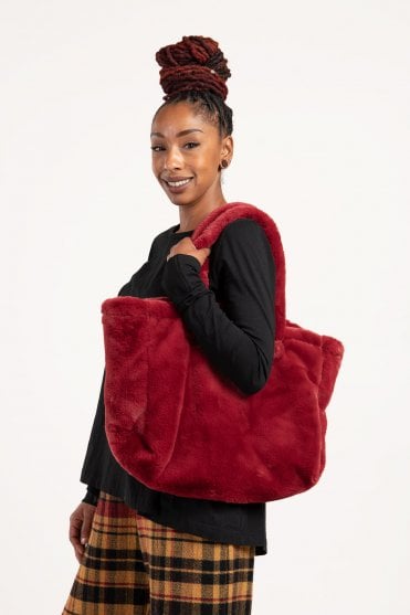 Lava Faux-Fur Bag