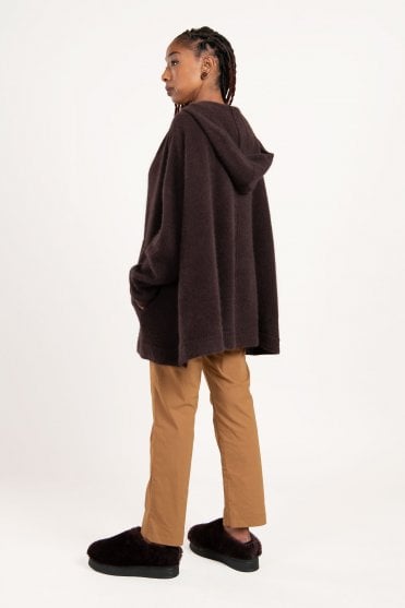 Purple Raccoon Knitted Cardigan  