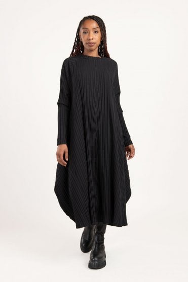 Black Ribbed Dress