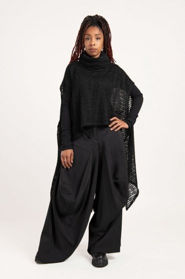 Black Mohair Layering Sweater
