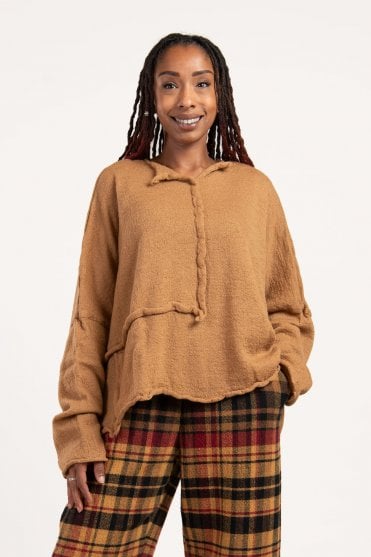 Bronze Boiled Wool Pullover 