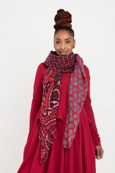 Paisley Wool Scarf
