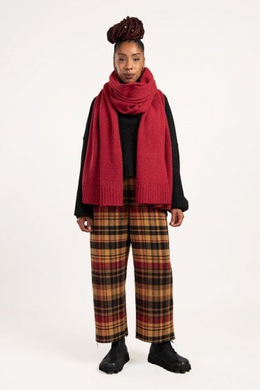 Lava Wool Knitted Scarf