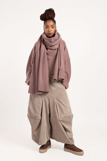 Crystal Wool Knitted Scarf