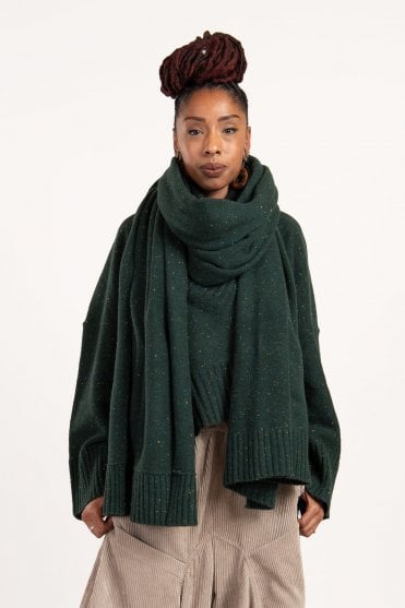 Forest Wool Knitted Scarf 