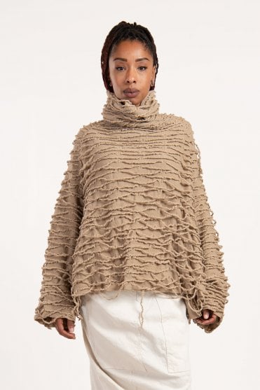 Clay Boiled Wool Pullover