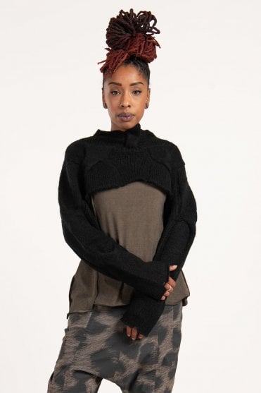 Black Pullover/Bolero 