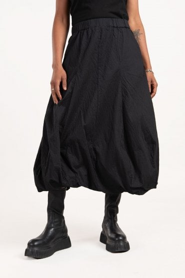 Black Poplin Skirt 