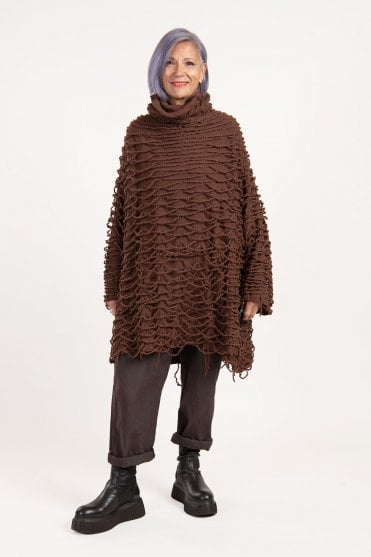 Henna Boiled Wool Knitted Tunic