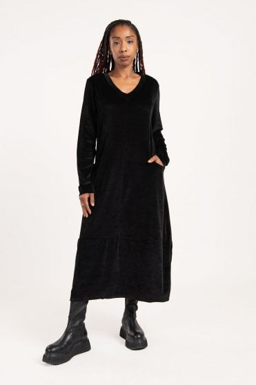 Black Velvet Dress 