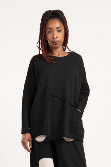 Black Oversized Top