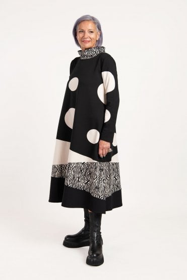 Mixed Print Dress