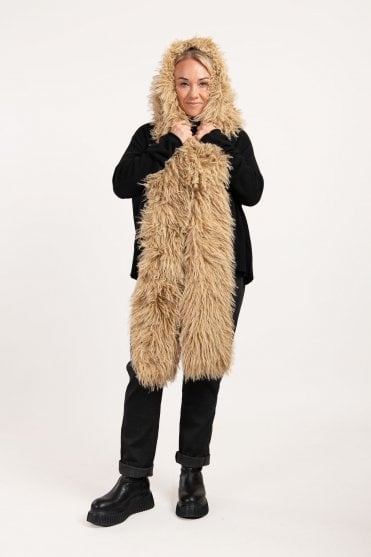 Clay Cloud Faux-Fur Hood 