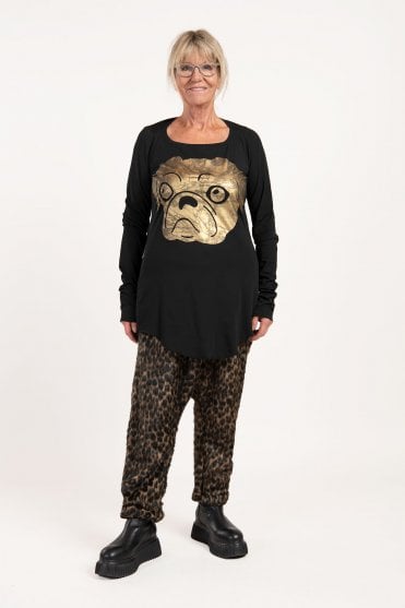 Black Print T-Shirt 