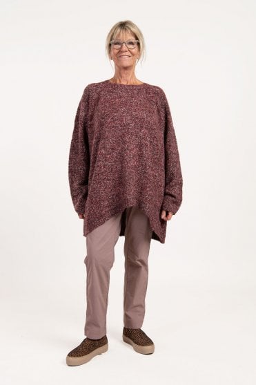 Lava Melange Oversized Pullover