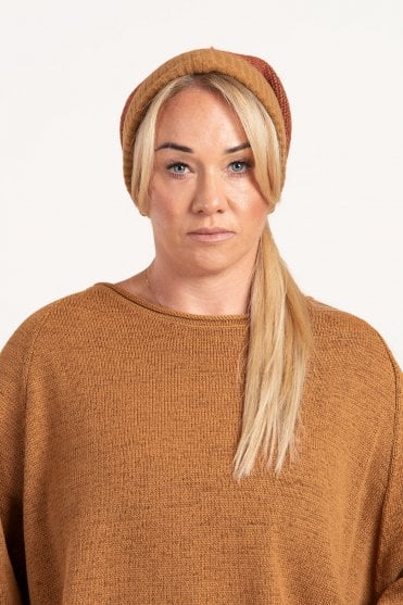 Bronze Lava Jacquard Hat 