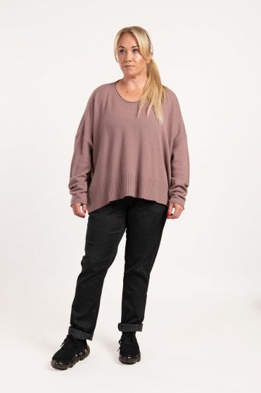 Crystal Wool-Yak Relaxed Pullover