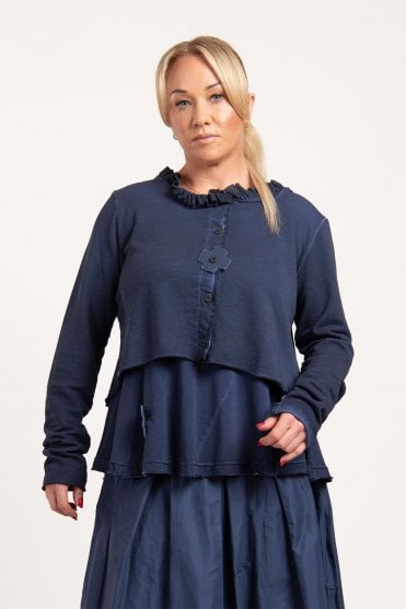 Short Blue Cardigan