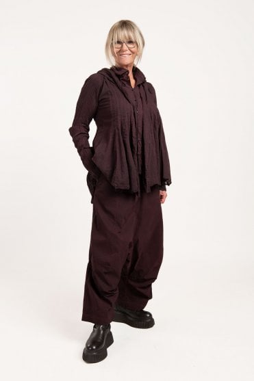 Purple Cloud Cotton Voile Blouse 