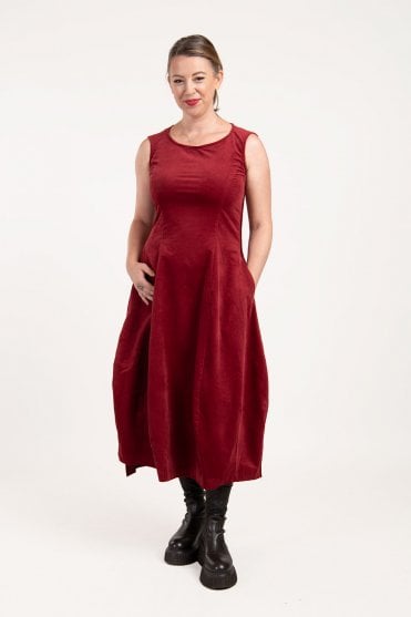 Lava Stretch-Velvet Dress