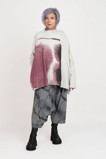 Oversized Print Top 