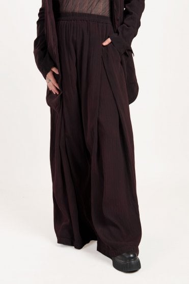 Purple Cloud Stripe Trousers 