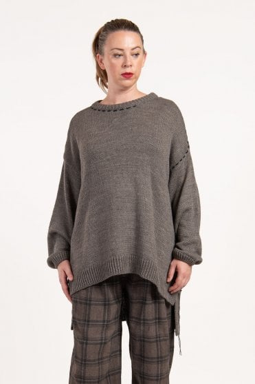 Faded Brown Crewn Sweater